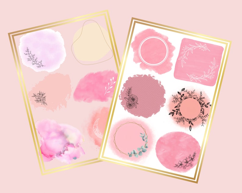 Digital Sticky Notes, Printable Aesthetic Stickers Etsy