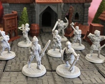 Bandits | 28mm (D&D) Enemy Army Miniatures | Tabletop RPG