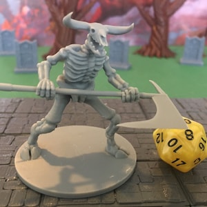Skelet Minotaurus | 28 mm (D&D) | Klassieke Undead Monster Mini&#39;s | Tafel-RPG