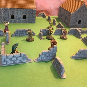 Stone Walls |  28mm (D&D) | Tabletop RPG