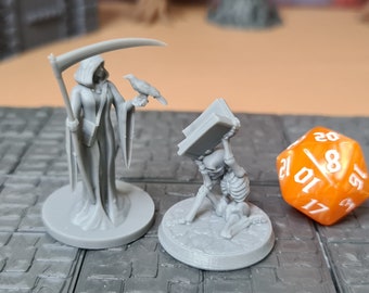 Human Necromancer | 28mm (D&D) Female Wizard Miniature | Tabletop RPG