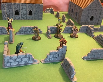 Steinmauern |  28 mm (D&D) | Tabletop-Rollenspiel