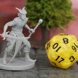 Tiefling Warlock | 28mm (D&D) Male | Hexblade Miniature | Tabletop RPG