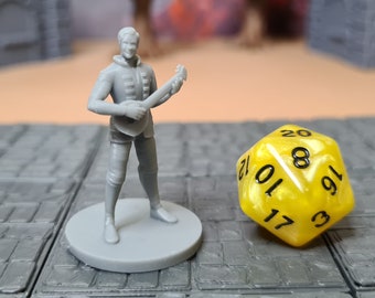 Human Male Bard | 28mm (D&D) Bard Miniature | Tabletop RPG