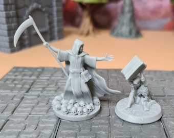 Human Necromancer | 28mm (D&D) Male Wizard Miniature | Tabletop RPG