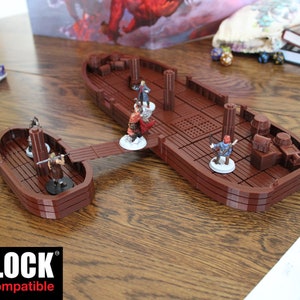 Nave modular en miniatura OpenLock para DnD - Pathfinder - Juego de rol de mesa