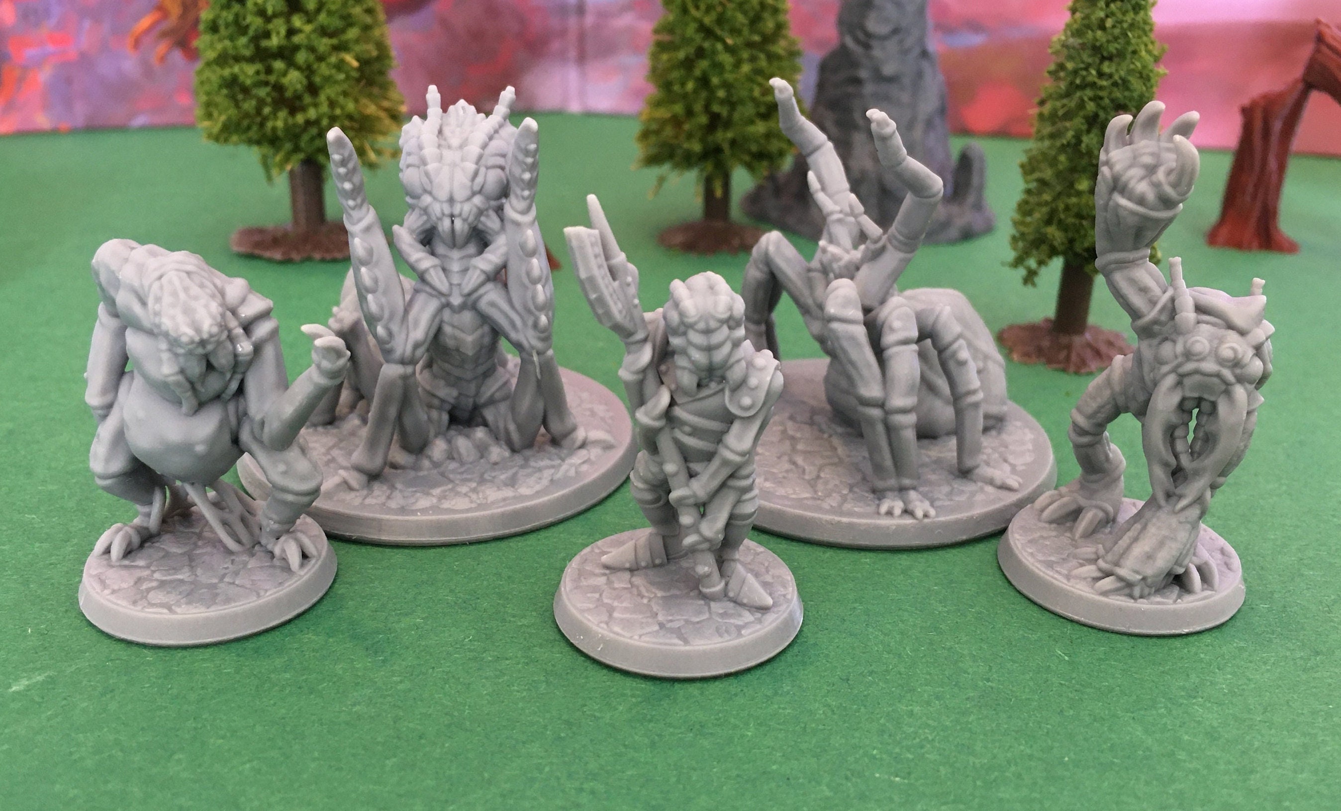 Giant Bug Monsters | 28 mm (D&D) | Giant Insects, Spider, Ankheg, Beetle Digger and Ettercap | Tabletop RPG