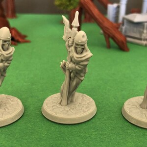Wraiths och Banshee | 28 mm (D&D) Odöda fiendearméminiatyrer | Bordsrollspel Wraith2 Set (3pcs)