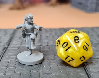 Halfling Monk | 28mm (D&D) Male Monk Miniature | Tabletop RPG