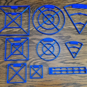 Plantillas de hechizos de área de efecto para juegos de rol de mesa de 28 mm / accesorios de Pathfinder de D&D