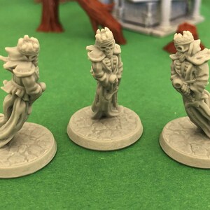 Wraiths och Banshee | 28 mm (D&D) Odöda fiendearméminiatyrer | Bordsrollspel Wraith1 Set (3pcs)