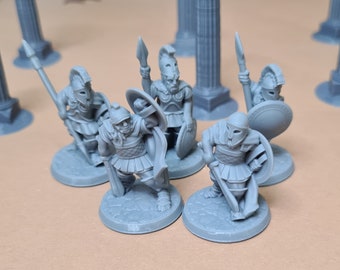 Hoplieten | 28 mm (D&D) Griekse soldaatminiaturen | Tafel-RPG