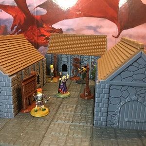 Case medievali / 28mm (D&D) / Gioco di ruolo da tavolo
