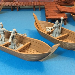 Ferries | 28mm (D&D) small rowing boats | Tabletop RPG