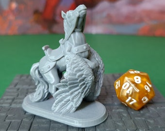 Pegasus | 28mm (D&D) | Flying Horse Miniature | Tabletop RPG