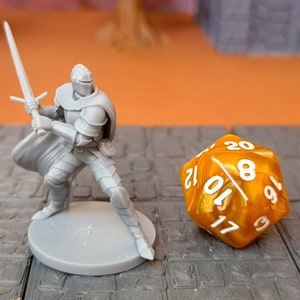 Schwert Ritter | 28 mm (D & D) Schwere Rüstung Schwertkämpfer| Tabletop-Rollenspiel