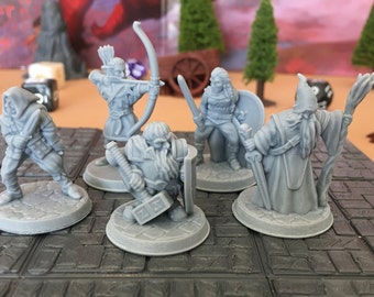 Adventuring Party 1 | 28mm (D&D) Miniatures | Hero Group | Tabletop RPG