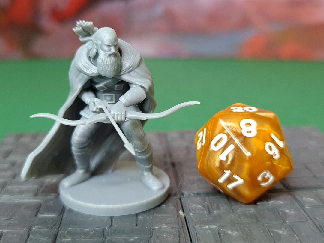 Human Ranger | 28mm (D&D) Human Male Archer Miniature | Tabletop RPG - Etsy