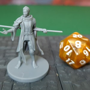 Menselijke monnik | 28 mm (D&D) mannelijke menselijke monniksminiatuur | Tafel-RPG
