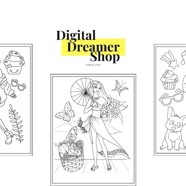28 Fashion Coloring Pages (PDF)
