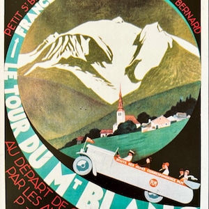 Ilustración de póster vintage del libro "La edad de oro del cartel ferroviario", 1976