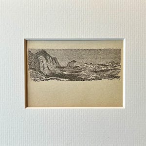 Vintage Moomin Tove Jansson Mounted Illustration