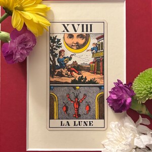 Carta del tarot antigua montada del año 1974