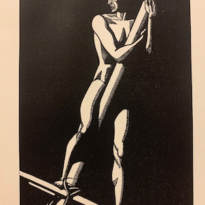 Vintage (1930) Print by Rockwell Kent from Book &quot;N by E&quot;