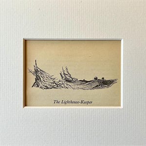 Vintage Moomin Tove Jansson Mounted Illustration