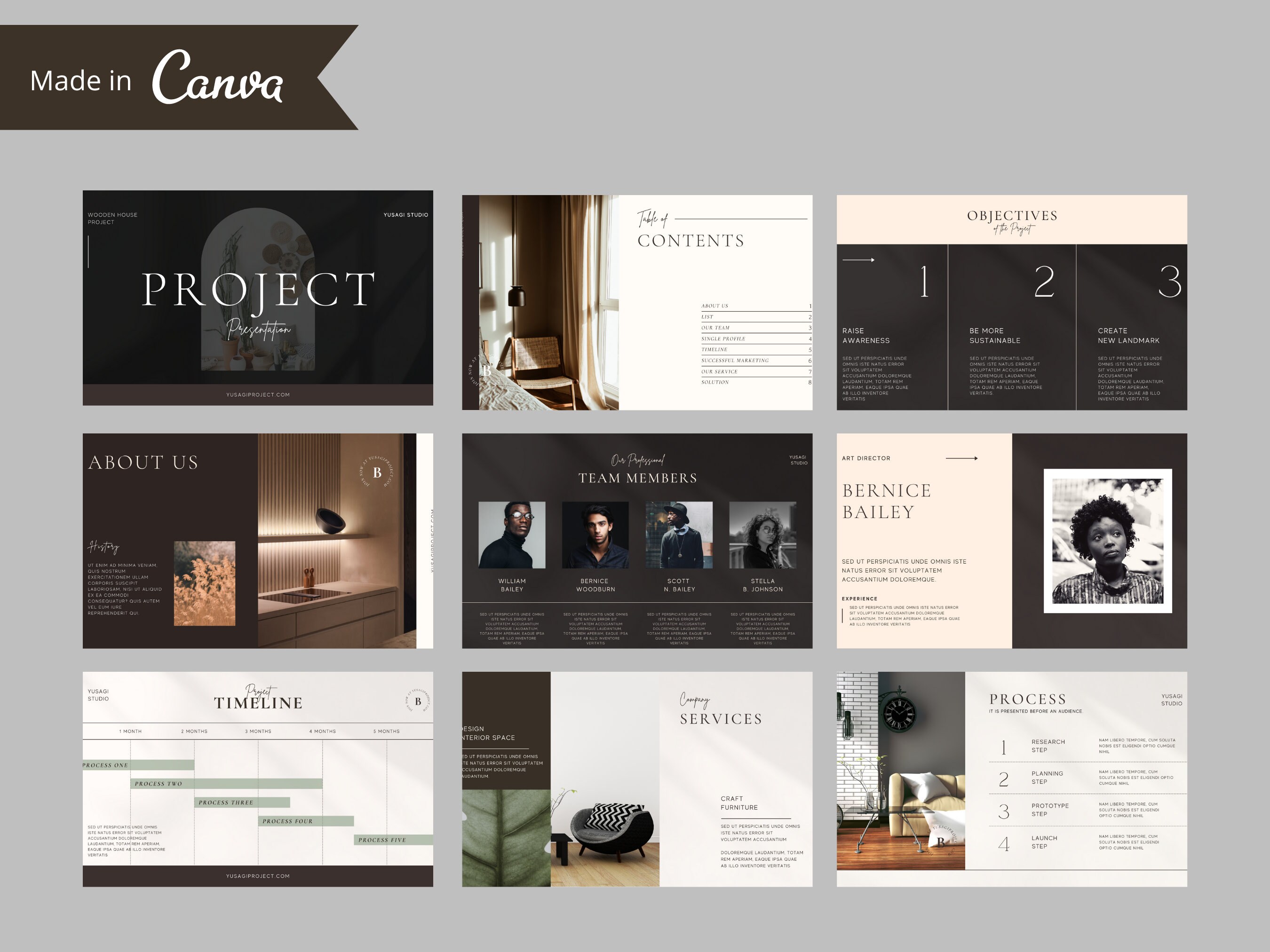 Project Proposal Webinar Template Canva Template Client Etsy