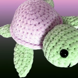 Crochet pattern for a chunky turtle. Turtle crochet pattern