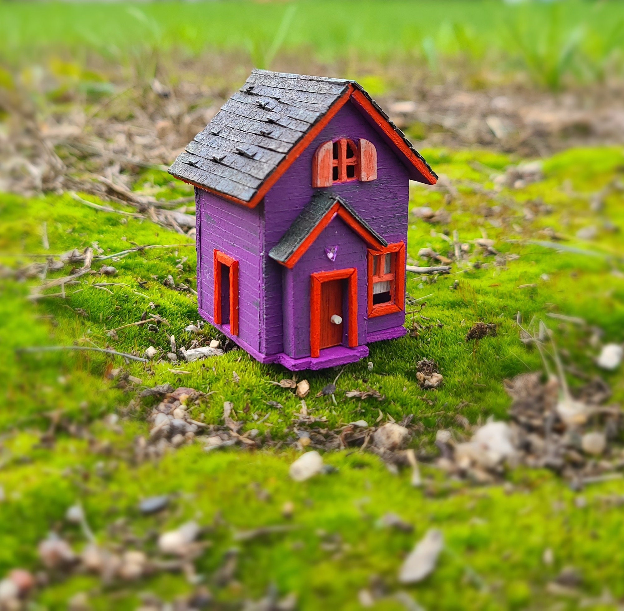 Rustic Toy Tiny Miniature Rustic Toy Wooden House - Etsy