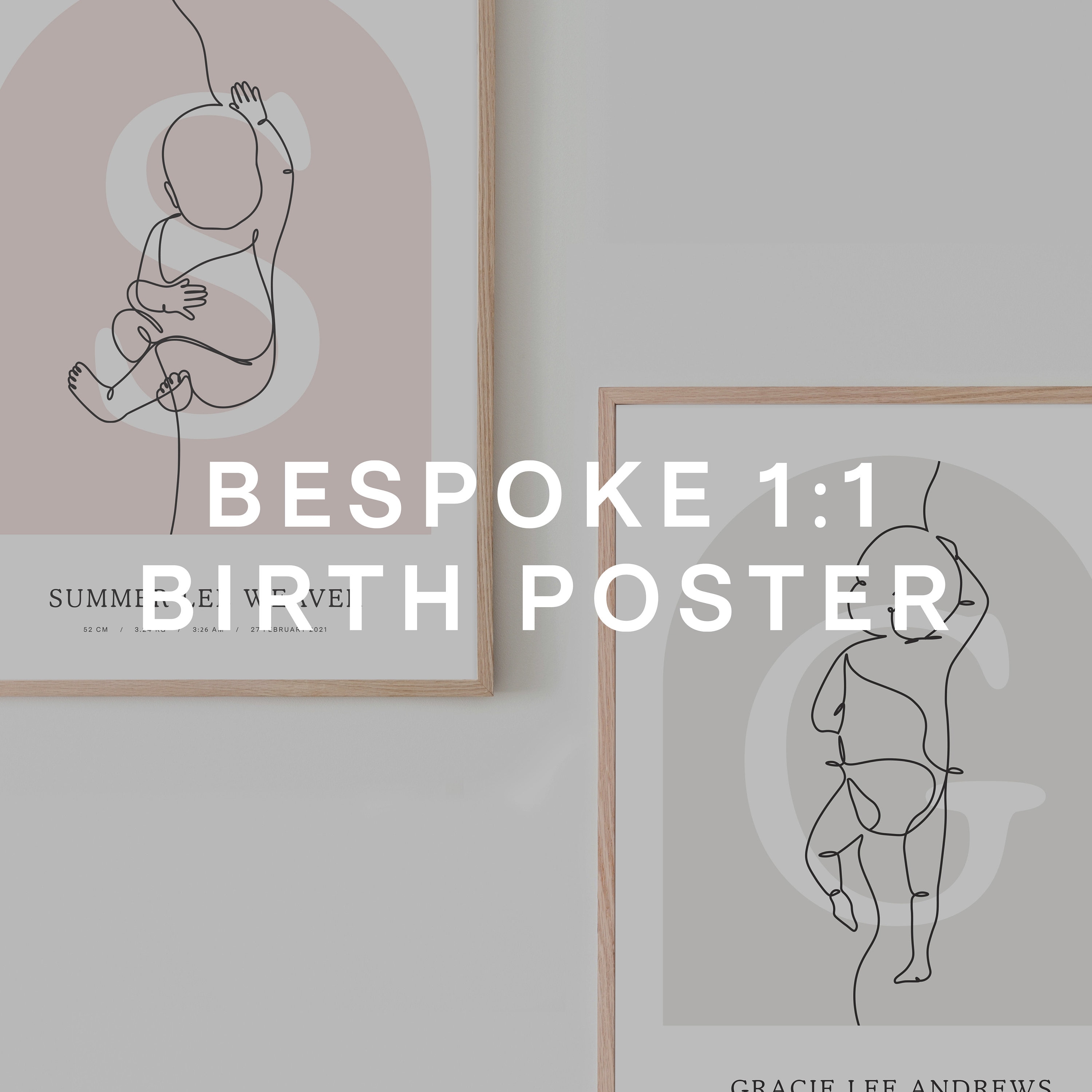 Birth poster - Etsy 日本