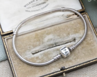 Bracelet à breloques Pandora en argent sterling - 925 ALE | Marque | Bracelet pour charms Pandora | Cadeau unisexe pour lui elle