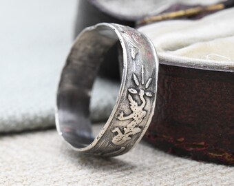 ヴィンテージ タイ スターリング シルバー リング サイン入り - 雷の