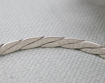 Vintage Tiffany Sterling Silver Twist Bangle 1998 T&co - Minimal
