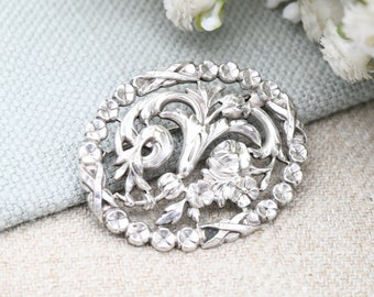 ヴィンテージ メキシカン スターリング シルバー ブール ブローチ