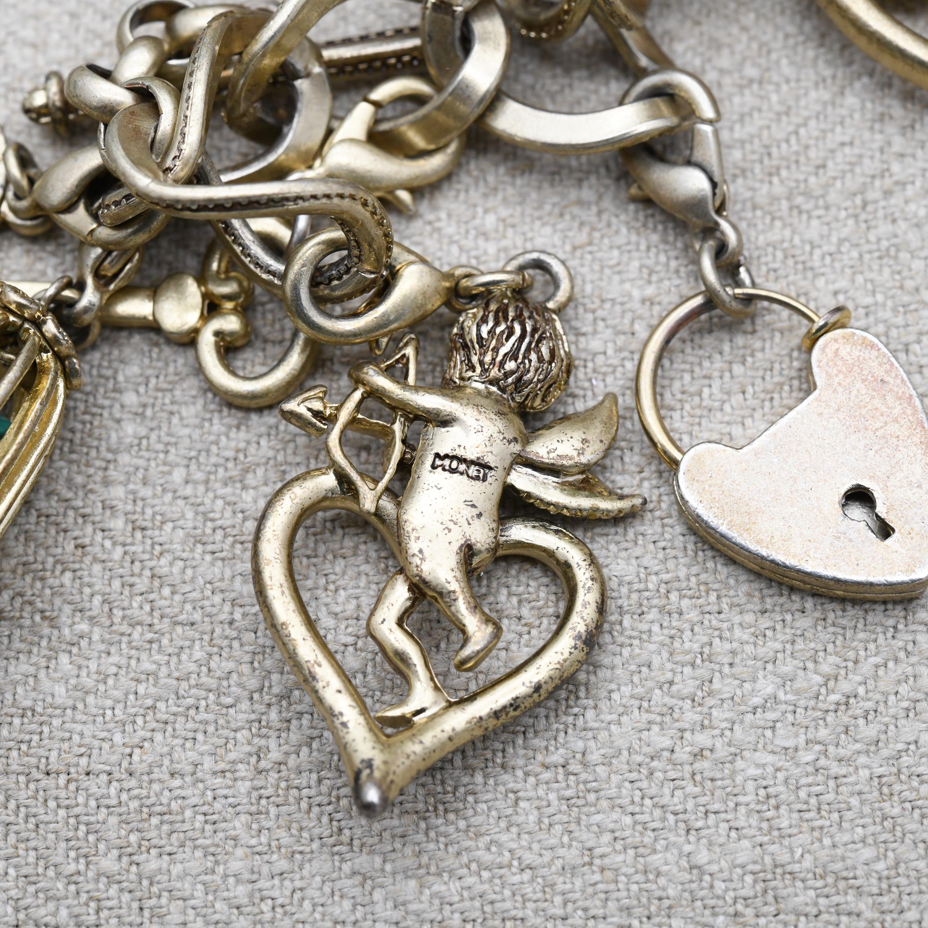 Vintage Monet Charm Bracelet 75th Anniversary Collection 2005 