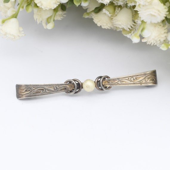 Broche Ancienne Fantaisie Gravée "Germany" - Occasion - Bijou Vintage