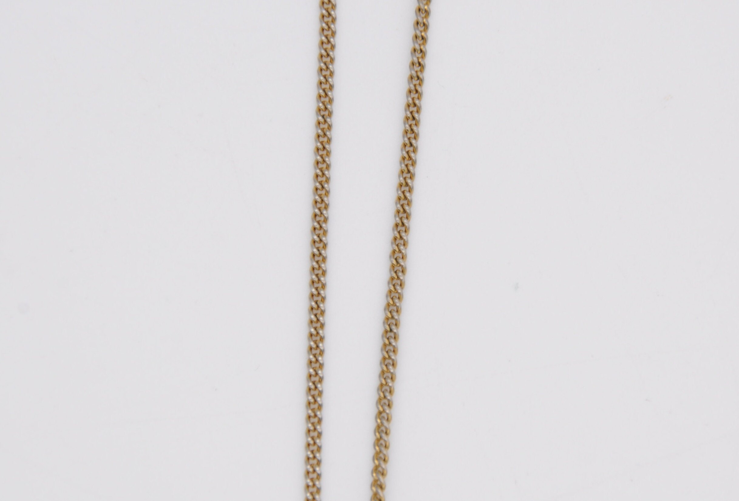 Vintage Gold Tone Flower Pendant Necklace - Mid-century