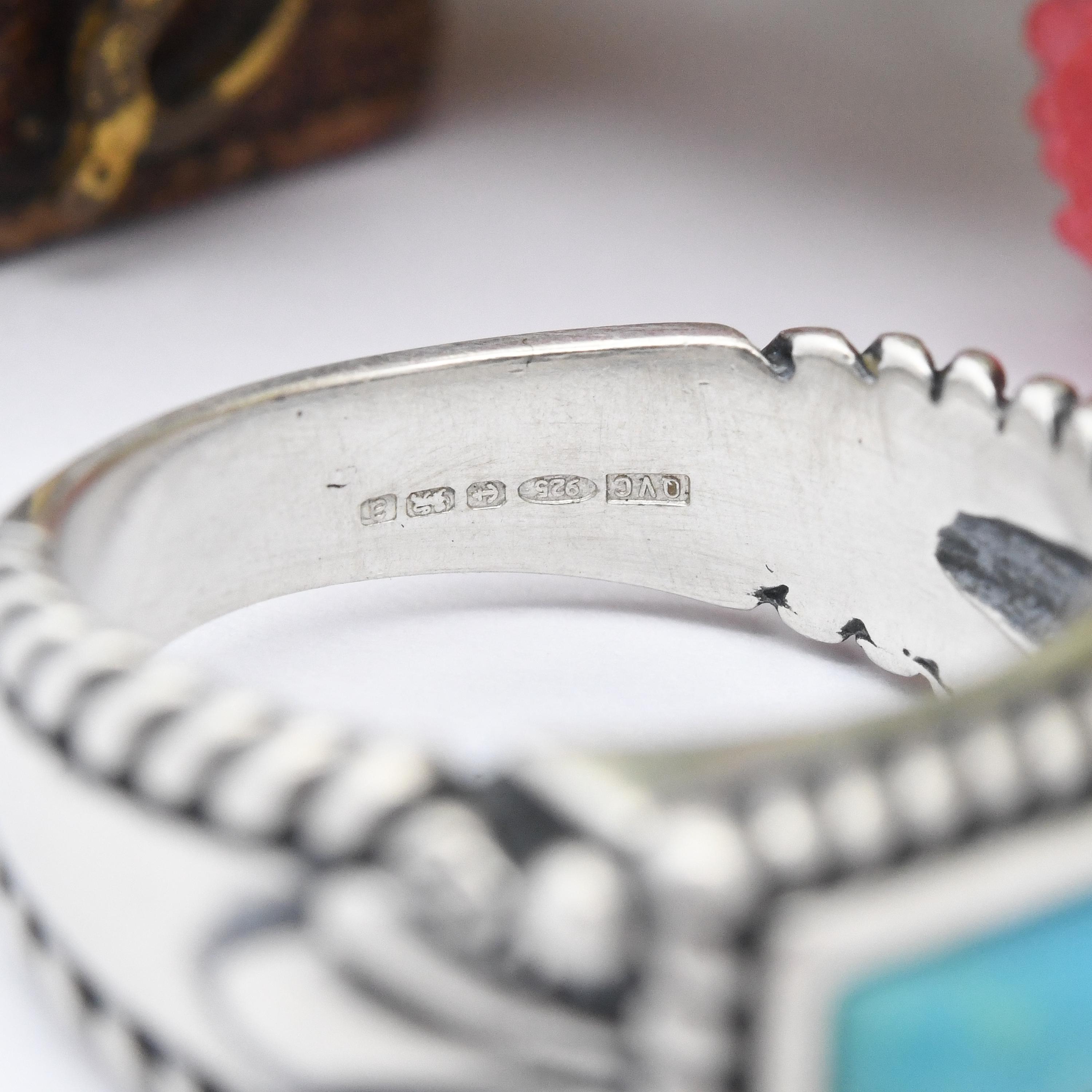 Carolyn Pollack Relios Sterling Silver Turquoise Ring - QVC