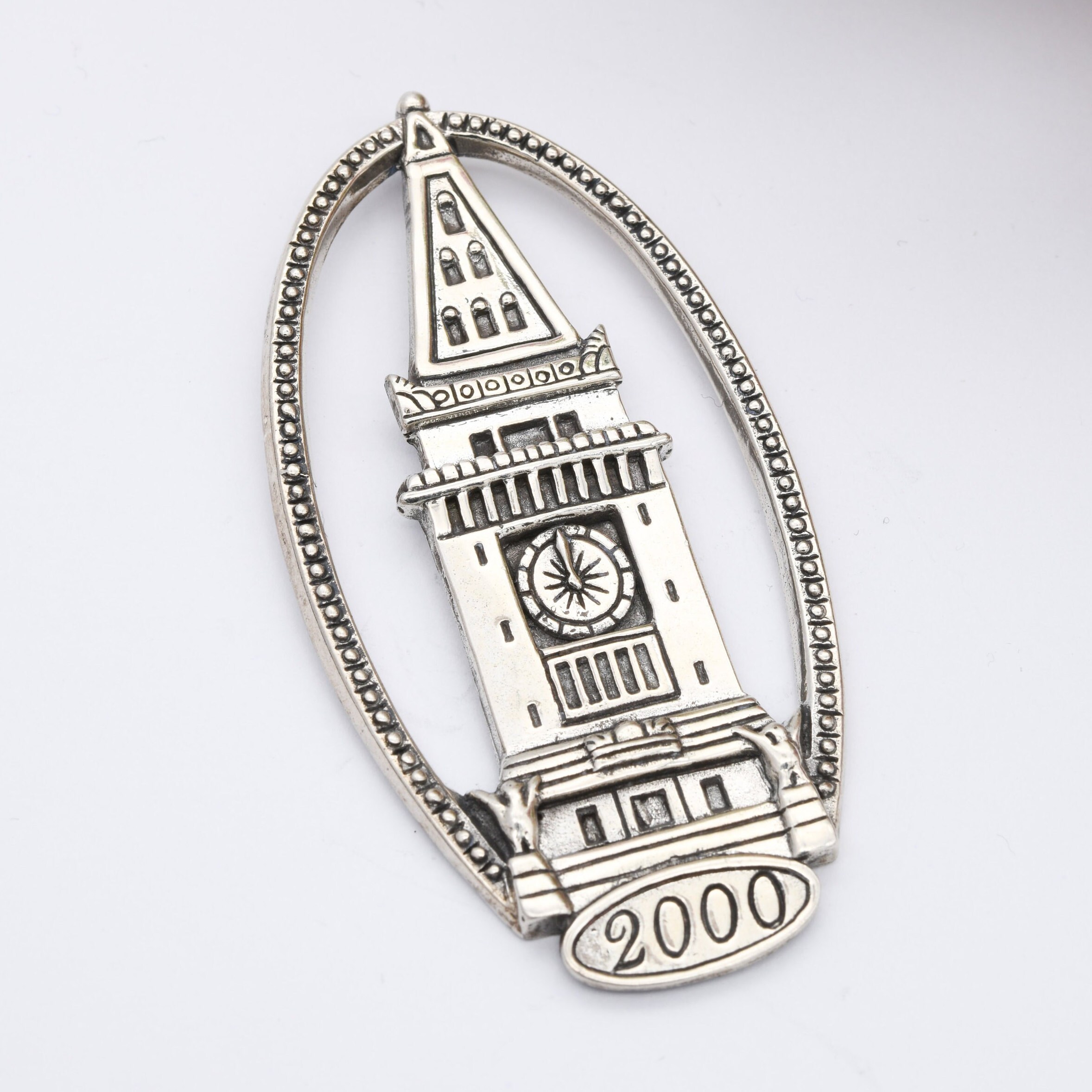 Vintage Sterling Silver 2000 Millennium Pendant H&H De