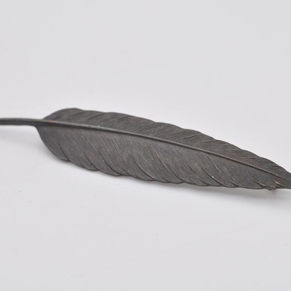 Vintage Feather Brooch - Bird | Nature | Flying | Detailed | Pin | Costume Jewellery | Statement | Retro