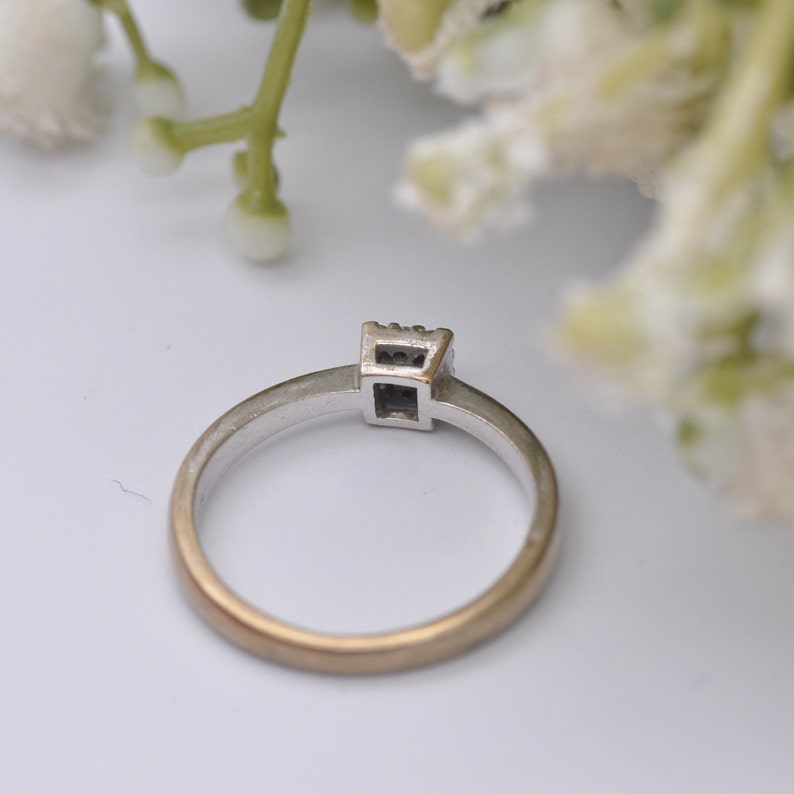 Vintage 9ct White Gold Diamond Engagement Ring 0.15 Carats UK Size O US Size 7 image 9