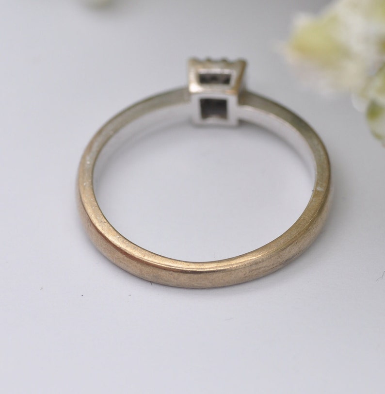 Vintage 9ct White Gold Diamond Engagement Ring 0.15 Carats UK Size O US Size 7 image 10