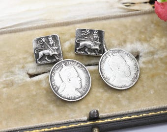 1895 エチオピア 1 ブル - メネリク 2 世 - コインのコピー - Etsy 日本