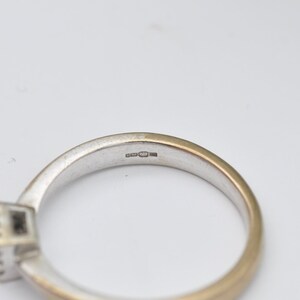 Vintage 9ct White Gold Diamond Engagement Ring 0.15 Carats UK Size O US Size 7 image 7
