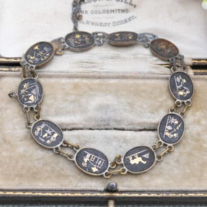 Vintage Mixed Stone Panel Bracelet Watch Silver Tone Japan Quartz Boho Style Vintage Women Watch Japan quartz Silver Case Women Watch  main image 3