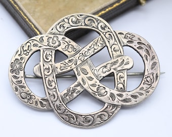 ヴィンテージ メキシカン スターリング シルバー ブール ブローチ