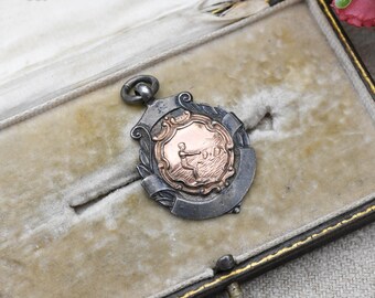 Pendentif Vintage En Argent Massif - Sceau Ancien Début 1900, Occasion, Pièce Unique Et Historique